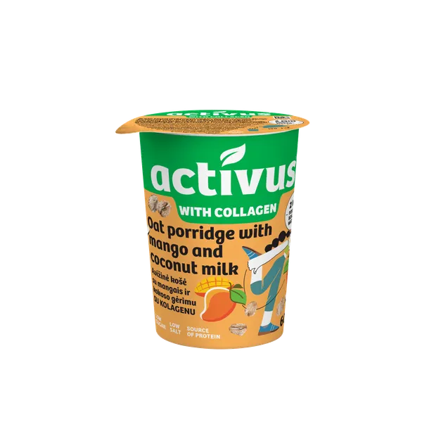 Auzu pārsl.Activus mango, kokosriek.dzēr. 60g