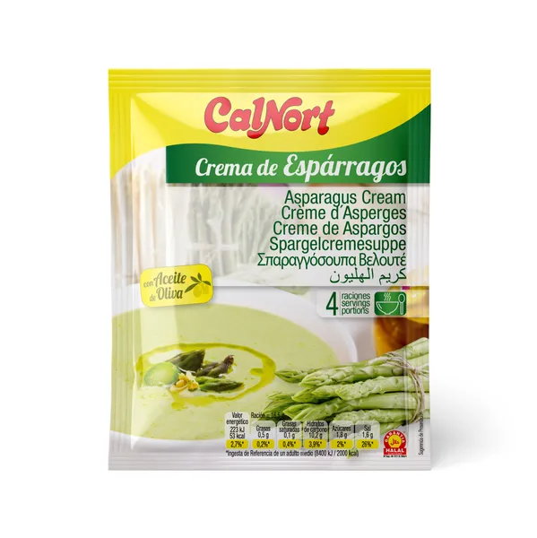 Greitai paruošiama sriuba CALNORT, šparagų skonio, 66 g
