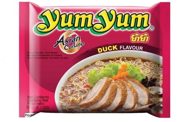 Ātri pagatavojamas nūdeles YUM YUM, pīles gaļas garša, 60g