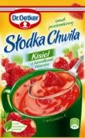 Greito paruošimo kisielius DR. OETKER, žemuogių skonio, su džiovintais vaisiais, 31,5 g