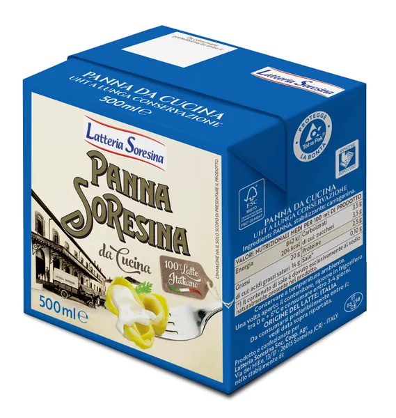 Grietinėlė kulinarijai LATTERIA SORESSINA, UAT, 20 % rieb., 500 ml