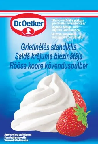Grietinėlės standiklis DR. OETKER, 9 g