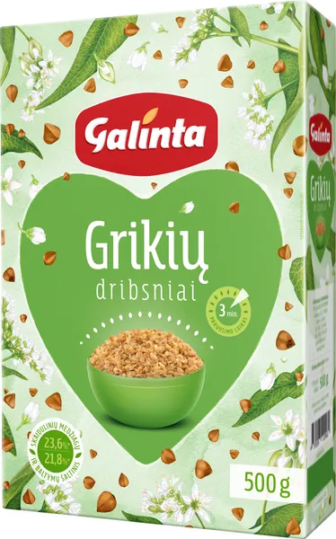 Grikių dribsniai GALINTA, 500 g
