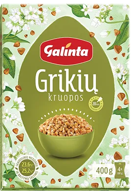Grikių kruopos GALINTA, 1 kg (8x125g)
