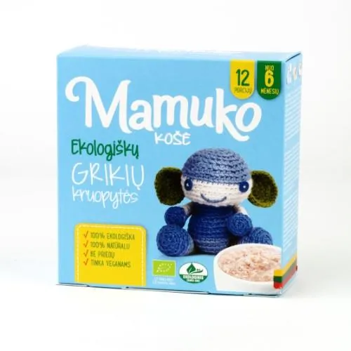Grikių kruopytės MAMUKO, nuo 4 mėnesių, 240 g
