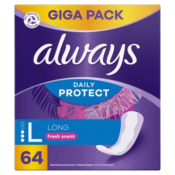 Higieniniai įklotai ALWAYS Long, Fresh Scent, 64 vnt.