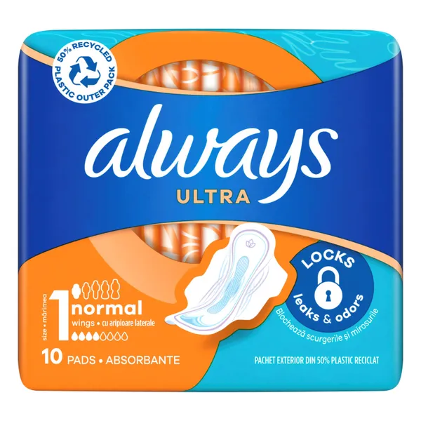 Higieniniai paketai ALWAYS Ultra Normal, S1, 10 vnt.