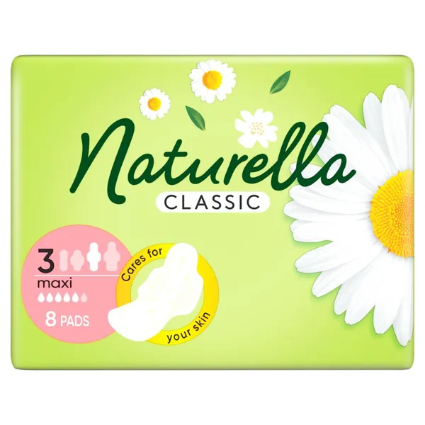 Higieniniai paketai NATURELLA Classic Maxi, S3, 8 vnt.