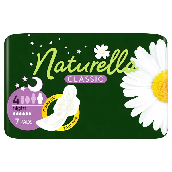 Higieniniai paketai NATURELLA Classic Night, S4, 7 vnt.