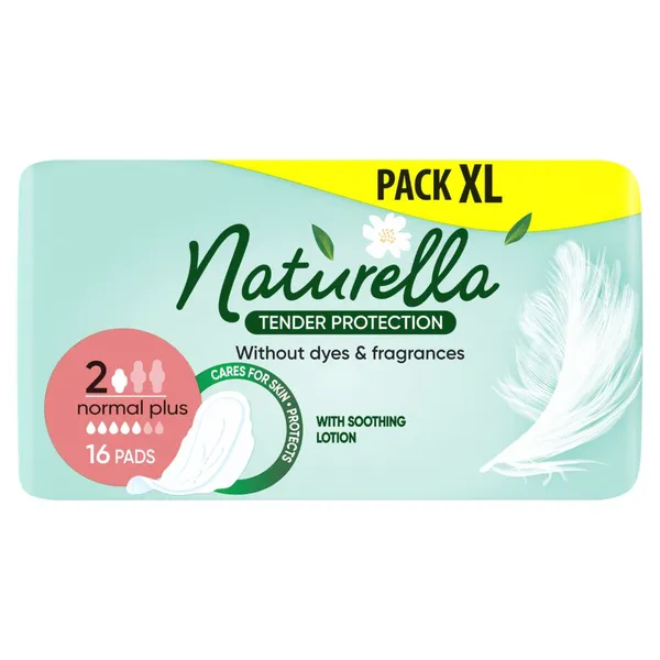 Higieniniai paketai NATURELLA Tender Protection, Normal, S2, 16 vnt.