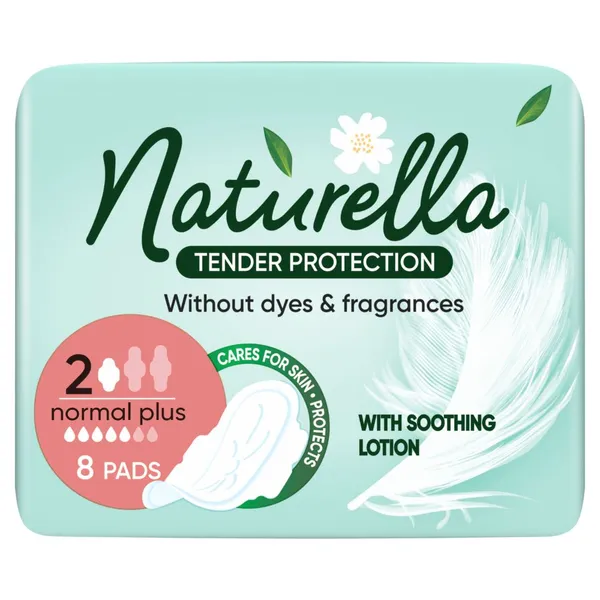 Higiēniskās paketes NATURELLA Tender Protection, Normal, S2, 8 gab.