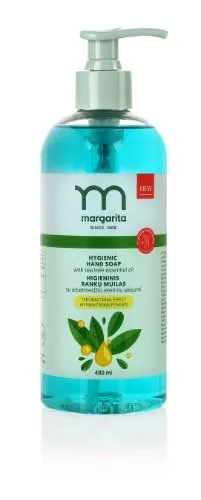 Higieninis antibakterinio poveikio rankų muilas MARGARITA su arbatmedžio aliejumi, 400ml