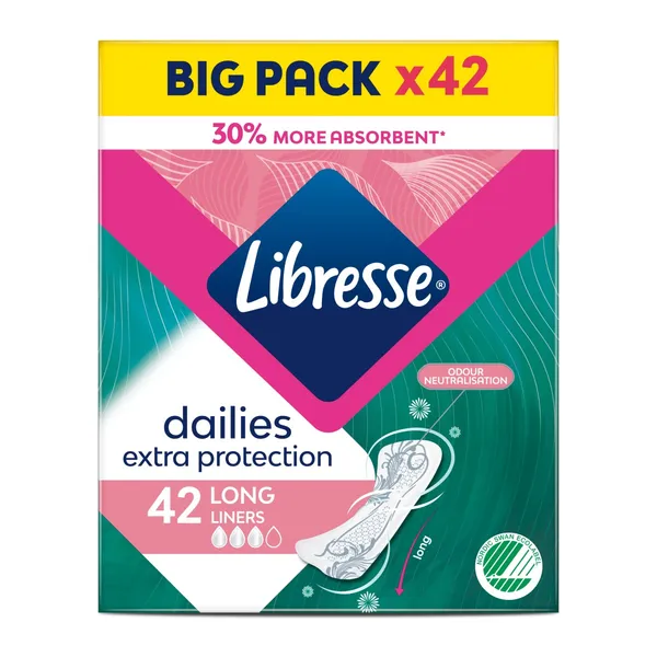 Įklotai LIBRESSE EXTRA PROTECTION LONG, 42 vnt.