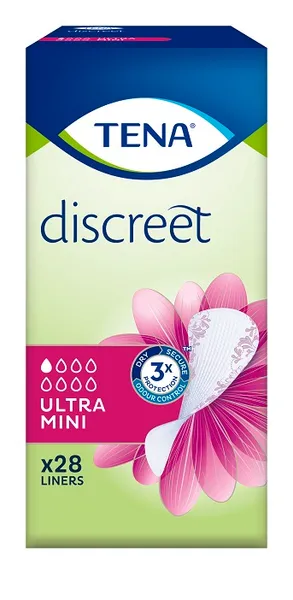 Įklotai moterims TENA, Discreet Ultra Mini, 28 vnt