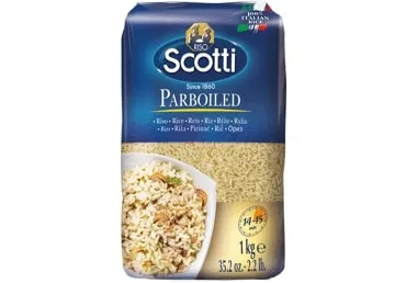 Rīsi ar tvaiku apstrādāti SCOTTI, 1kg