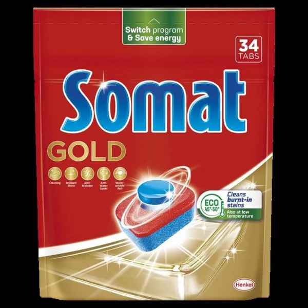 Indaplovių tabletės SOMAT Gold,  34vnt
