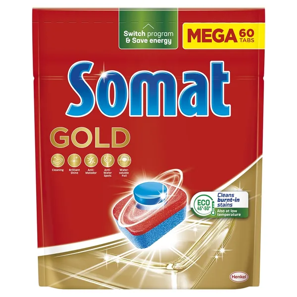 Indaplovių tabletės SOMAT "Gold",  60vnt