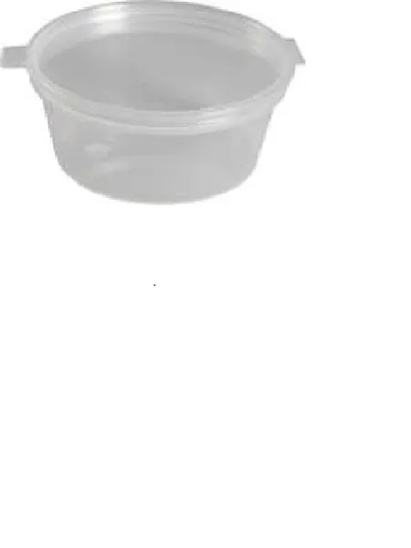 Mērces trauks ABENA Gastro, 2,5 cm, D7cm, 60ml, caursp., PP, ar atvāžamu vāku, 0.45kg, 100gab