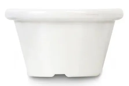 Indelis padažui, baltas, PET, 45 ml, D 6 cm, H 3,5 cm, 12 vnt.