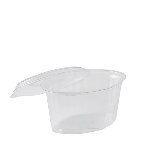 Indelis padažui, su atlenkiamu dangteliu, ovalus, PET, 100 ml, 100 vnt