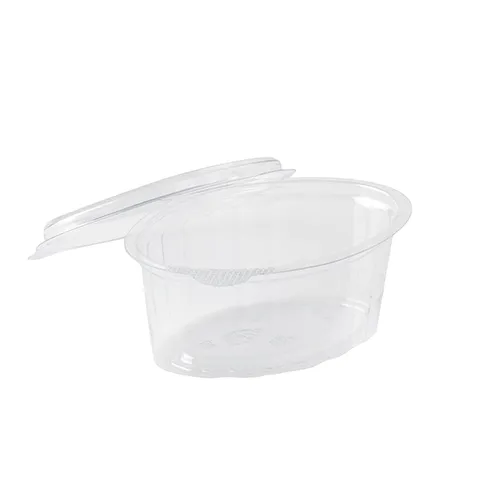 Indelis padažui, su atlenkiamu dangteliu, ovalus, PET,   80 ml, 100 vnt
