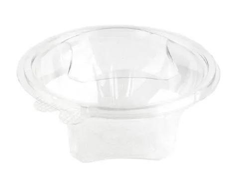 Salātu trauks ar vāku PET, apaļš, 250 ml,  0.465kg, 50gab