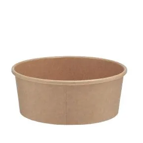 Indelis salotoms KRAFT, popierius/PE, 1130 ml, D 18,3 cm, H 5,8 cm, 50 vnt