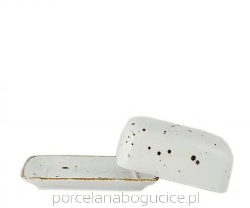 Indelis sviestui COTTAGE White, porcelianas, 17 x 14 cm, H 7 cm, vnt