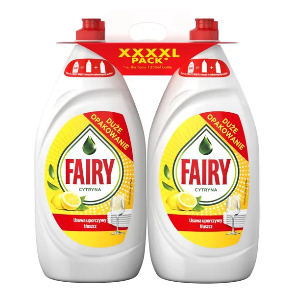 Indų ploviklis FAIRY Lemon, 2x1350ml