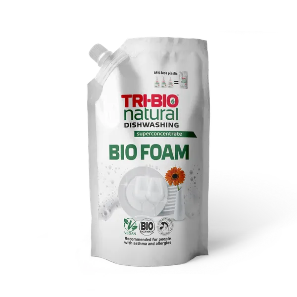 Indų ploviklis TRI-BIO Bio Foam, papildymas, 0,9 l