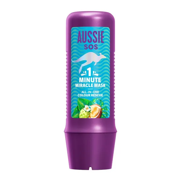 Intensyvi plaukų kaukė AUSSIE SOS Colour Rescue, 1 Minute Miracle, 250 ml