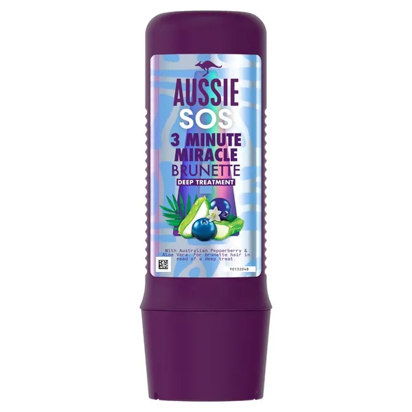 Intensyvus plaukų kondicionierius AUSSIE SOS Brunette, 3 Minutes Miracle, 225ml