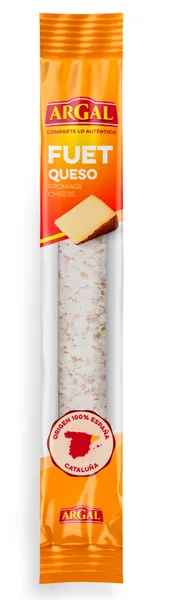 Ispaniška vytinta kiaulienos dešra ARGAL, FUET, su manchego sūriu, 150 gr.