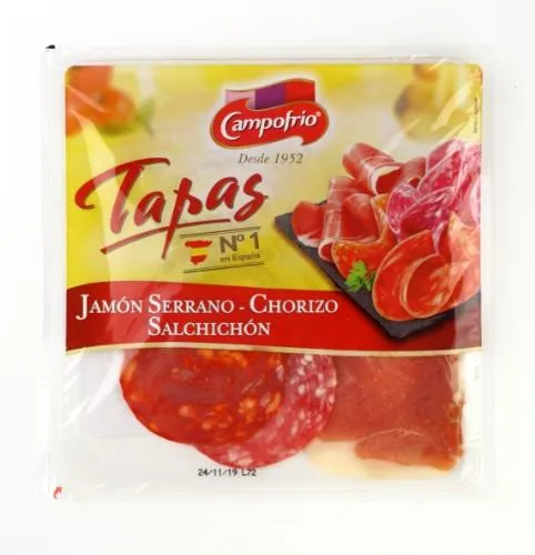 Ispaniškų gaminių rinkinys CAMPOFRIO, pjaustytas, I r., 120g