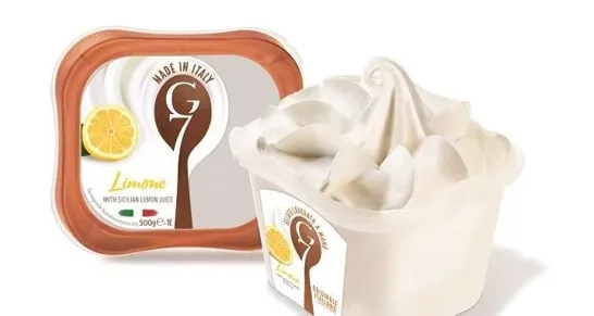 Itališki ledai G7 Limone, dėžutėje, 1000 ml