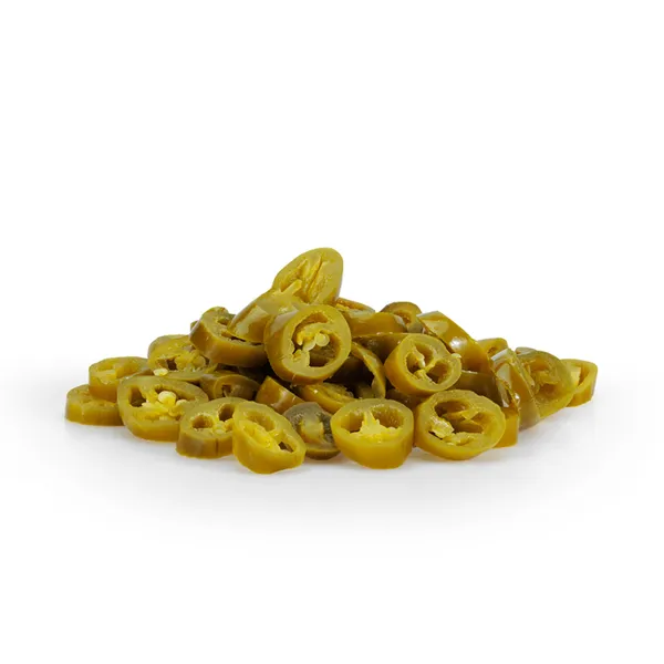 Jalapeno griežinėliai, TOP, 10-40 mm, tiesiai supjaustyti, maišelyje, 500 g