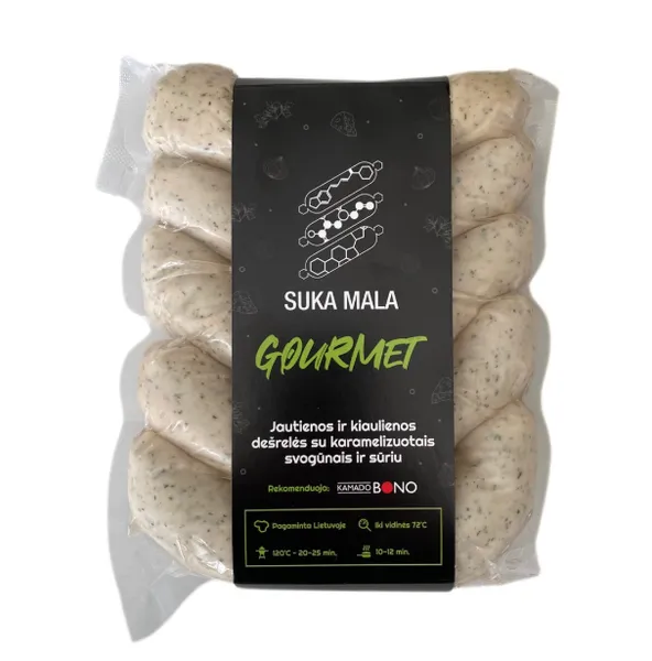 Jautienos ir kiaulienos dešrelės Gourmet, su sūriu ~500g