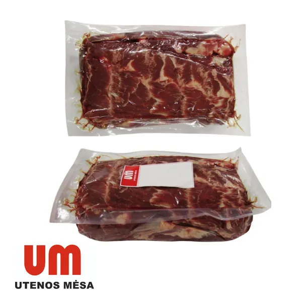 Jautienos sprandinė, be kaulo, vakuume, ~3,5 kg, UTENOS MĖSA