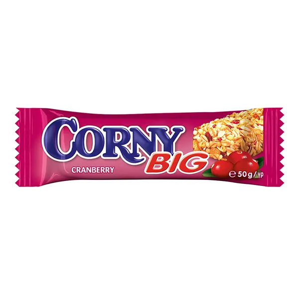 Batoniņš CORNY BIG dzērveņu, 50g