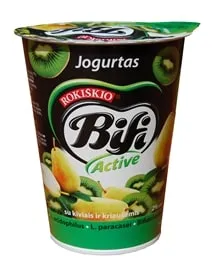 Jogurtas BIFI ACTIVE, su kivi ir kriaušėmis, 2%, 360 g