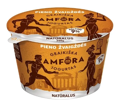 Jogurtas GRAIKIŠKA AMFORA natūralus, 3,9%, 200g (M)