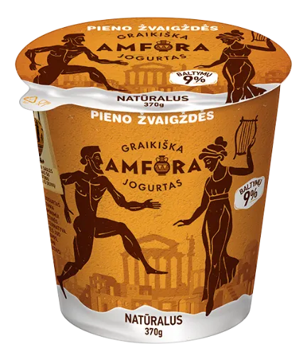Jogurtas graikiškas, natūralus, 3,9%, 370g