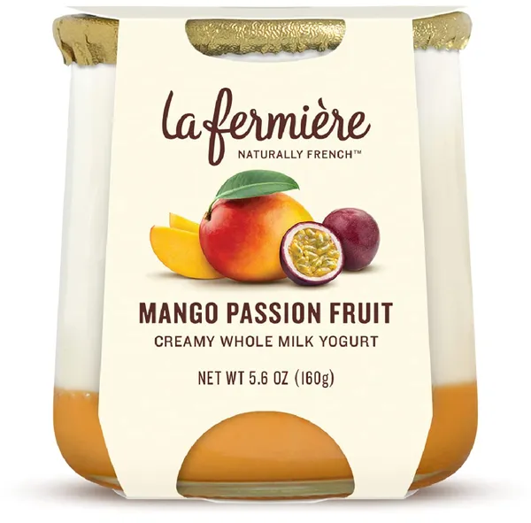 Jogurtas LA FERMIER, su mangu ir pasifloru, 2x140 g