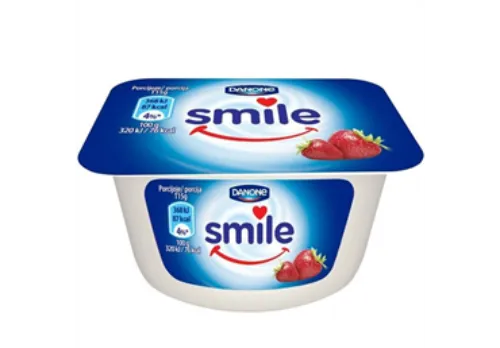 Jogurta deserts ar zemeņu garšu Smile 115g