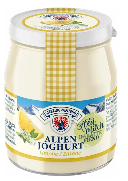 Jogurts Alpen VIPITENO ar citrona garšu, stiklā, 150g