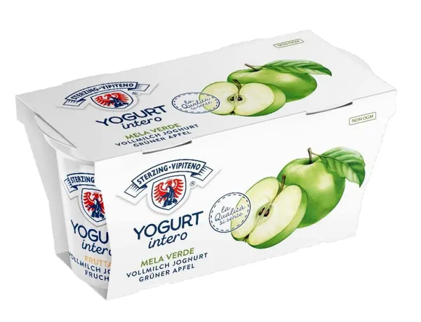 Jogurtas VIPITENO, žaliųjų obuolių skonio, 3.5% rieb., 2x125 g