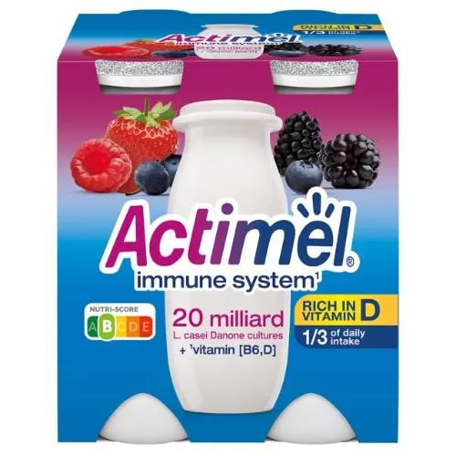 Jogurto gėrimas ACTIMEL, miško uogų skonio,  1,5%, 4x100 ml