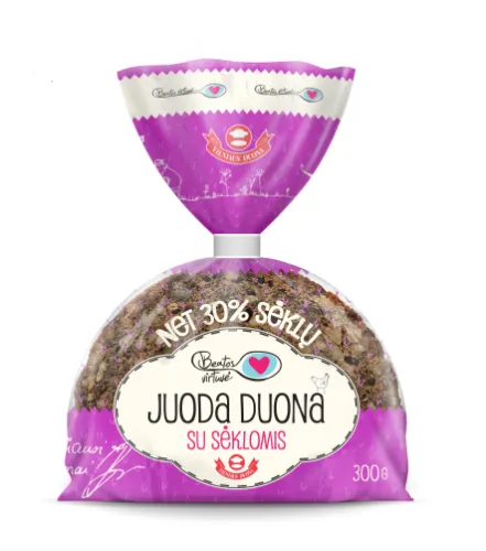 Juoda duona BEATOS VIRTUVĖ, su sėklomis, raikyta 300g