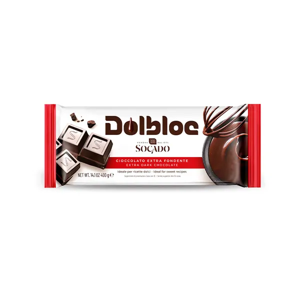 Juodasis šokoladas DOLBLOCK, Socado, 400g