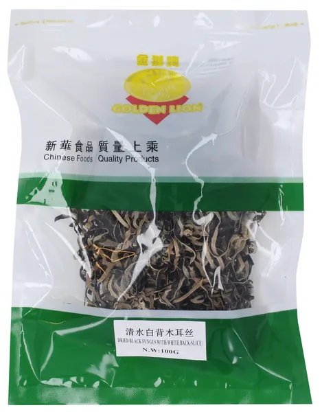 Juodieji ir baltieji grybai GOLDEN LION, juostelemis, 100 g